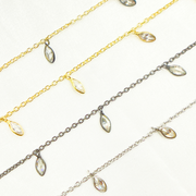 Gold Chain with Stone